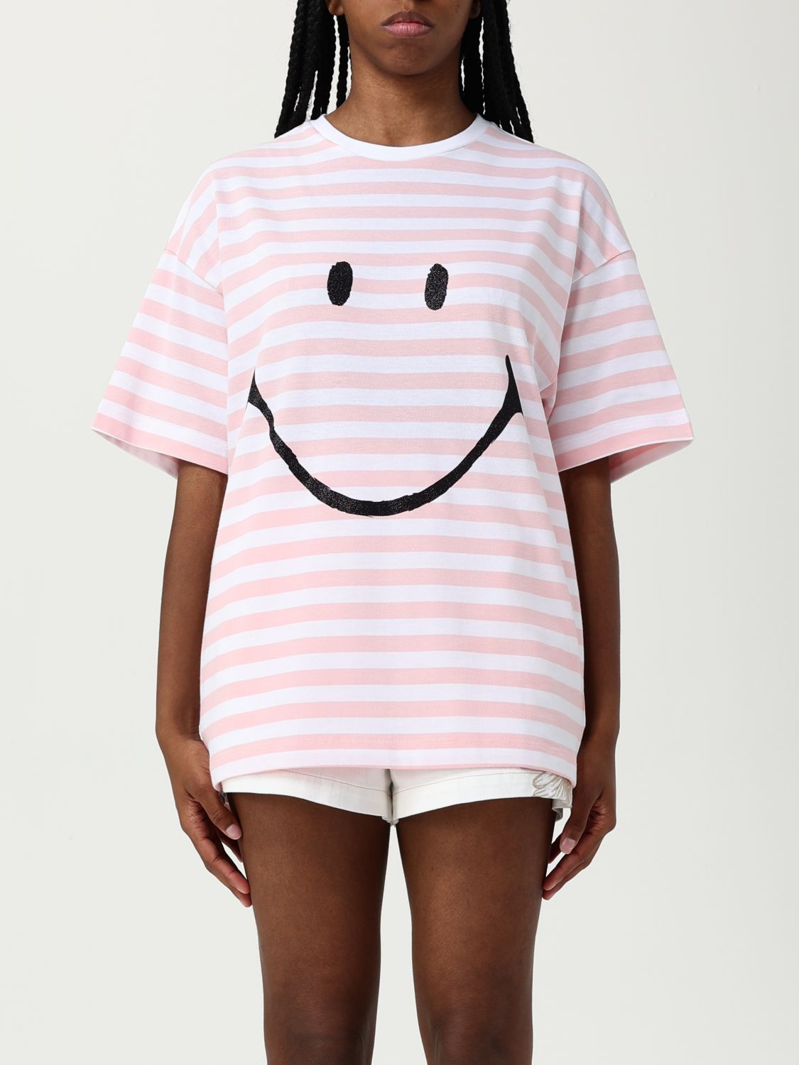 Glitter smile T-shirt - Pink