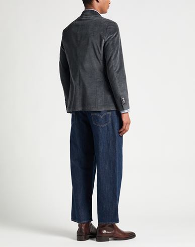Man Blazer Charcoal Size 36 Cotton