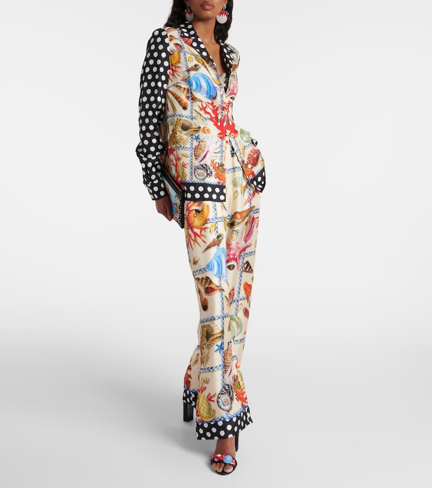 Capri printed silk shirt