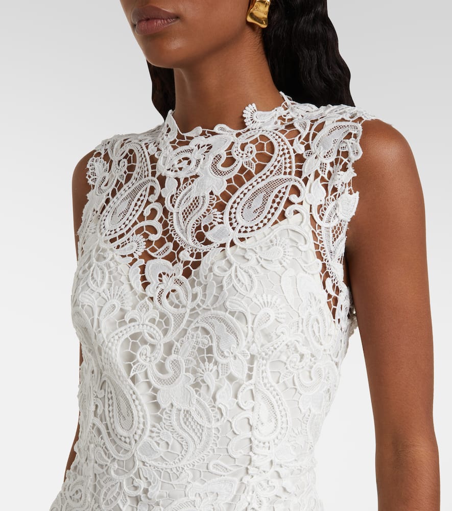 Lace midi dress