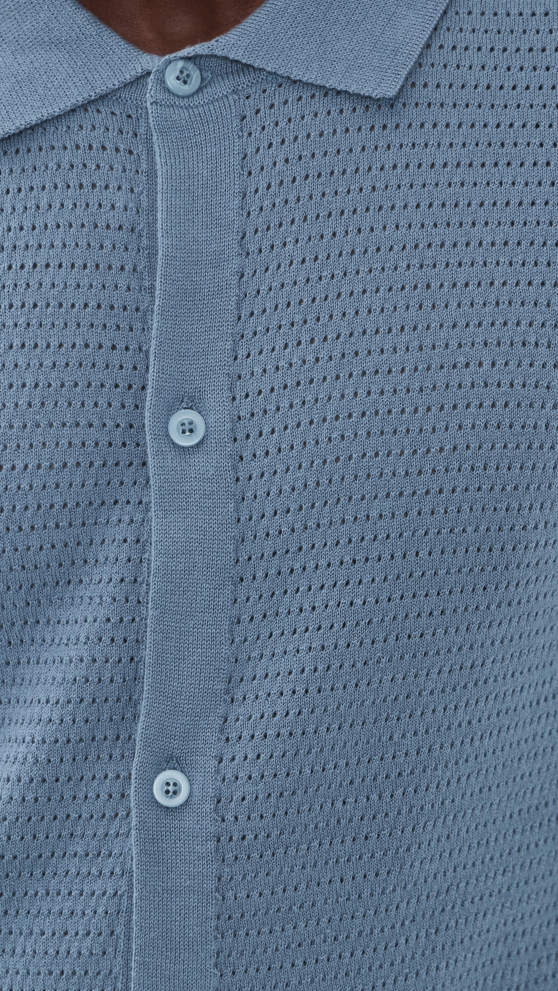 Drop Needle Button Up Shirt Mist