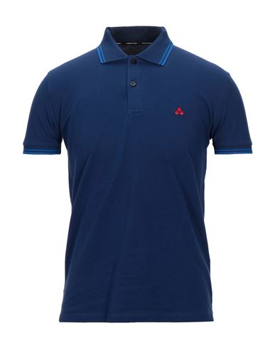 Man Polo shirt Blue Size XXS Cotton, Elastane