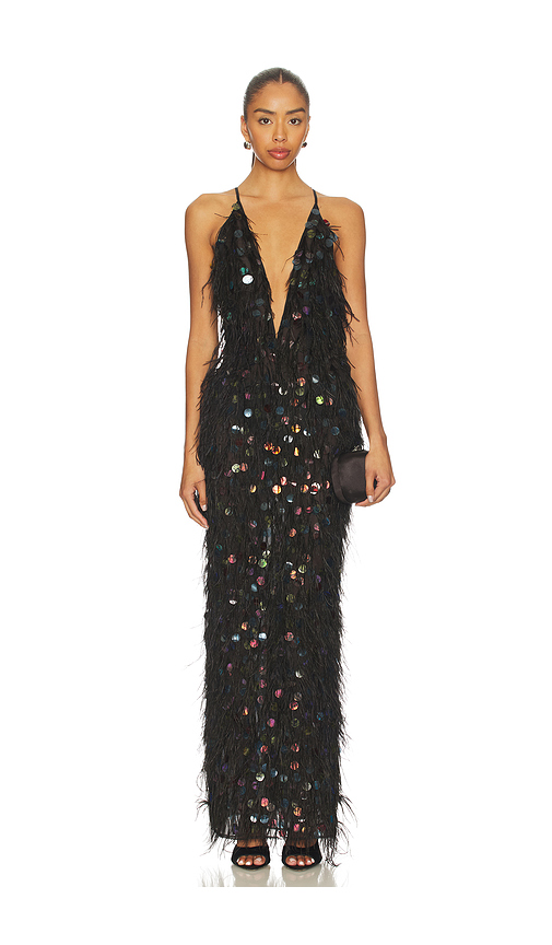 Cult Gaia Almira Gown in Black. 0. Also