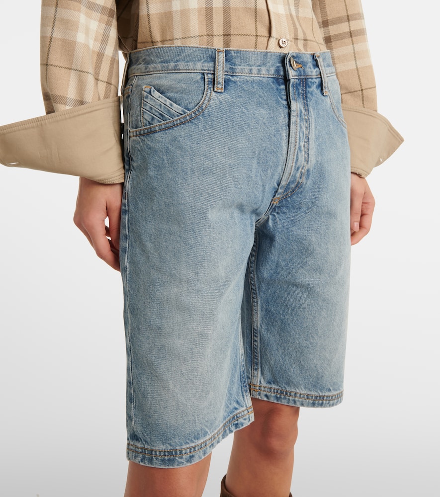 Cotton midi shorts