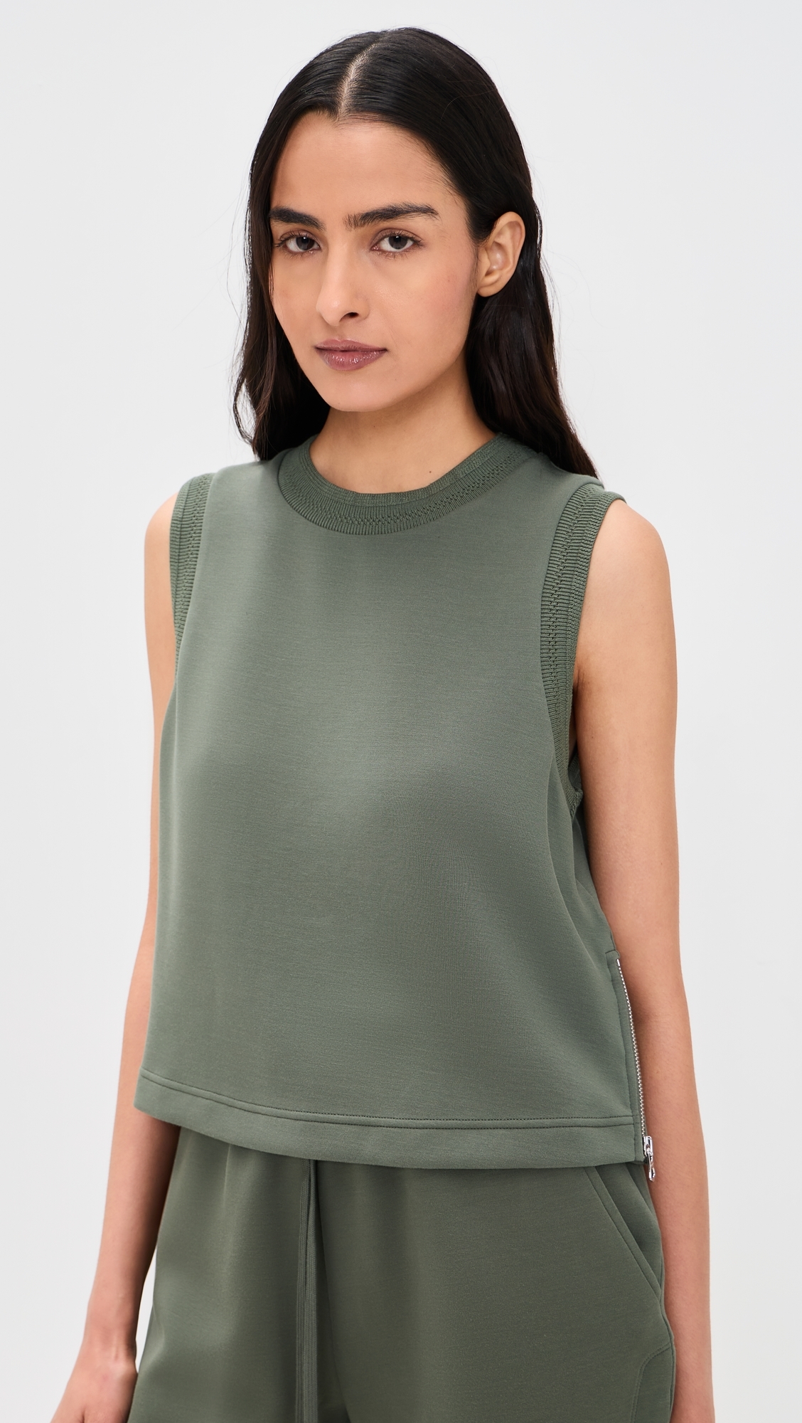 Shea Crop Tank Thyme