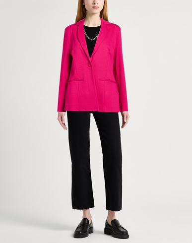 Malìparmi Woman Blazer Magenta Size 10 Viscose, Polyamide, Elastane