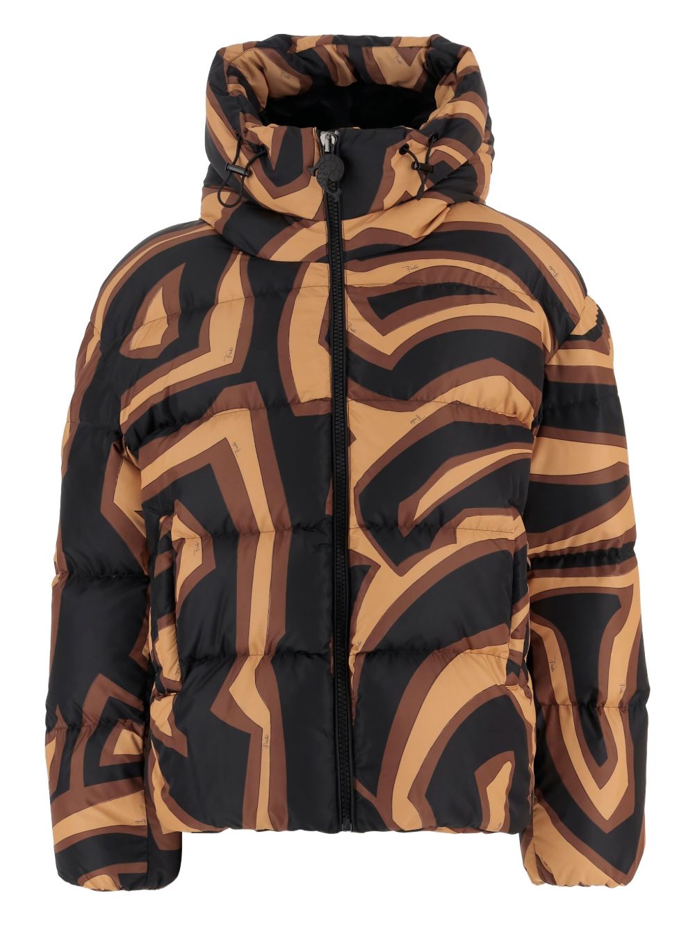 Printed nylon down jacket