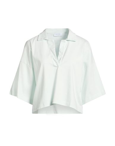 Collezione N_01 Woman Polo shirt Sky blue Size L Cotton