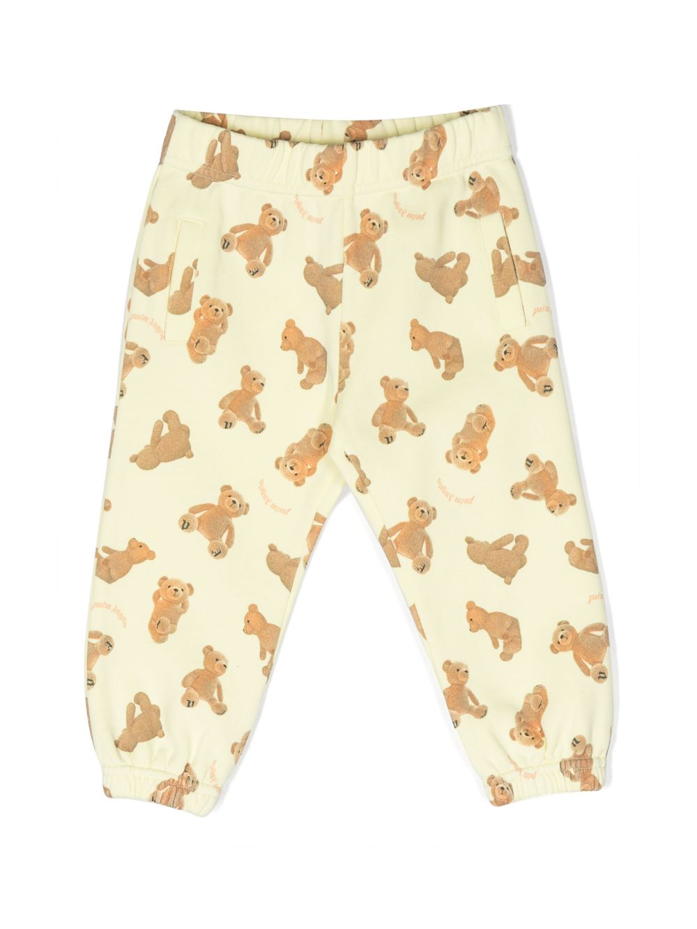 Teddy-Bear print trousers - Yellow