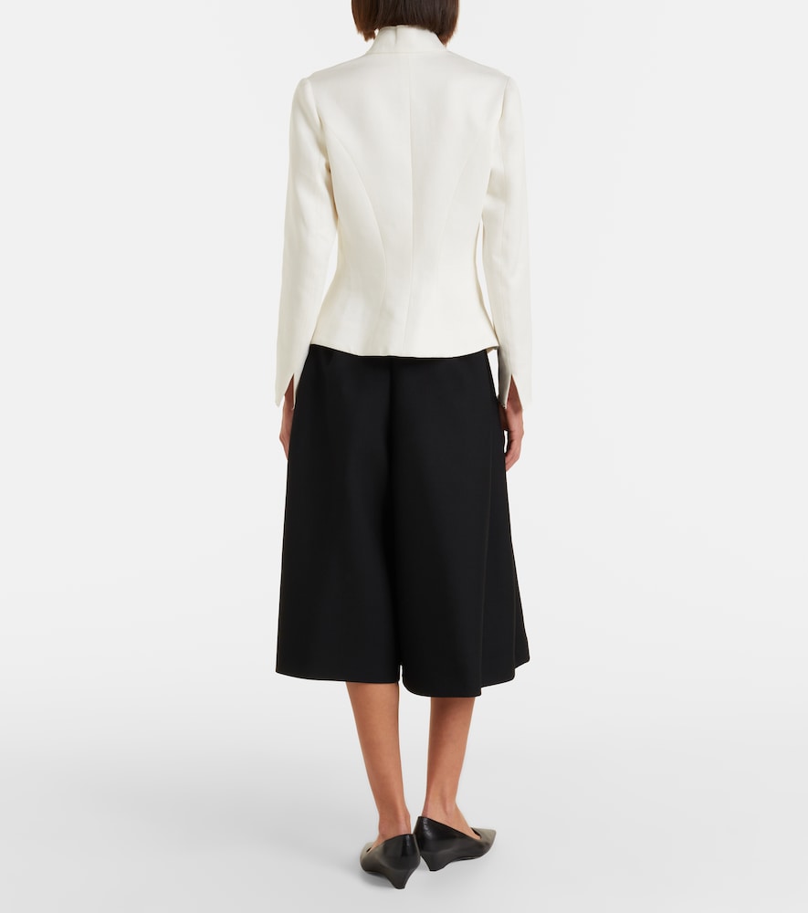 Fauna virgin wool Bermuda shorts