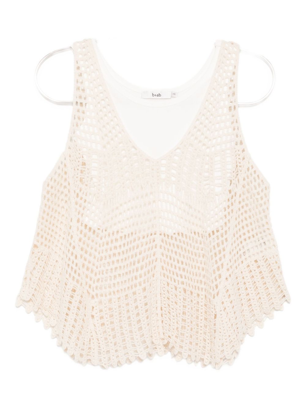 Crochet tank top - Black
