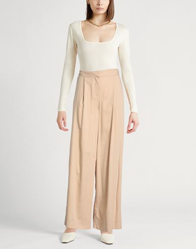 Woman Pants Beige Size 6 Viscose, Polyamide