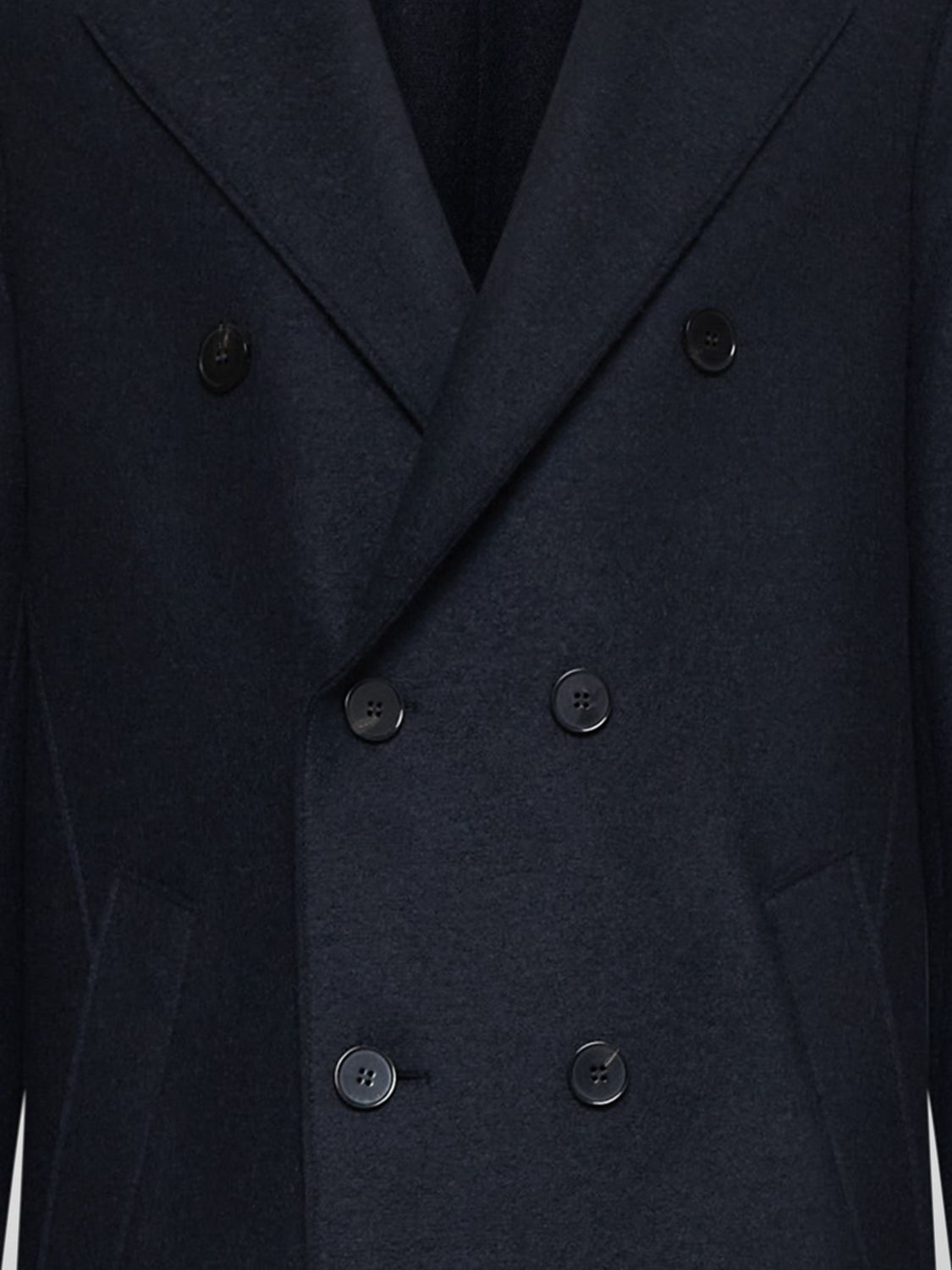 Boiled-wool coat - Blue