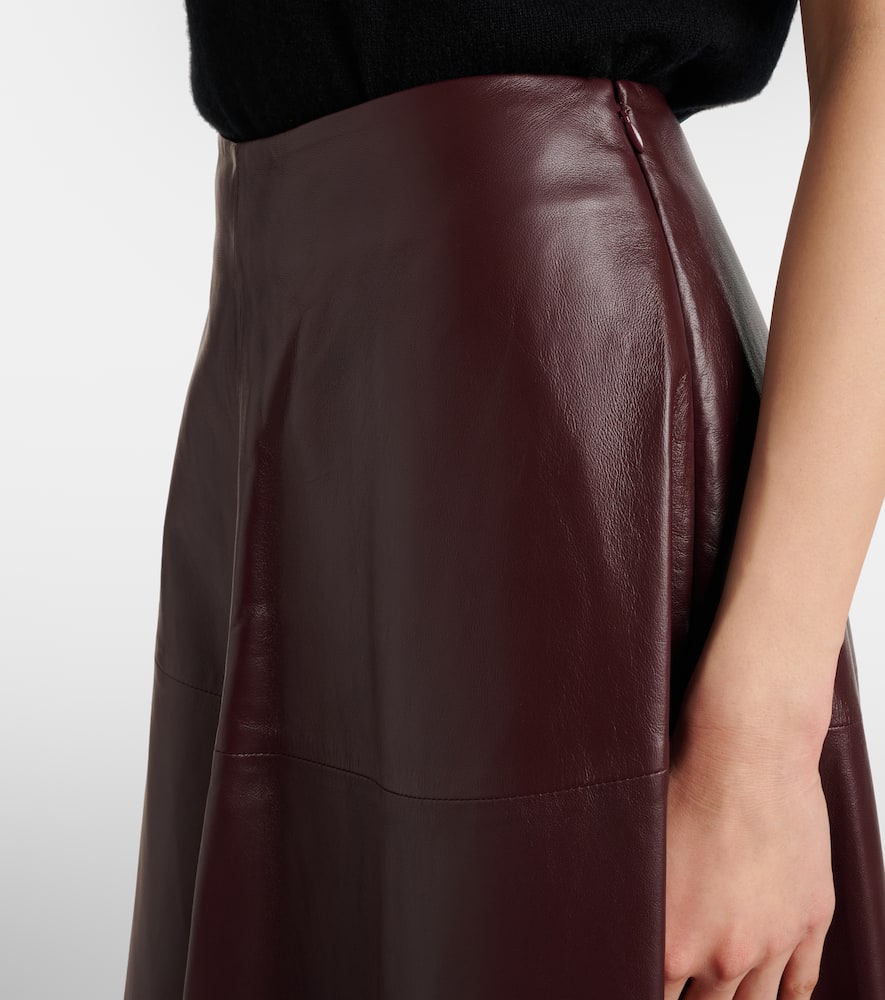 Varda leather maxi skirt
