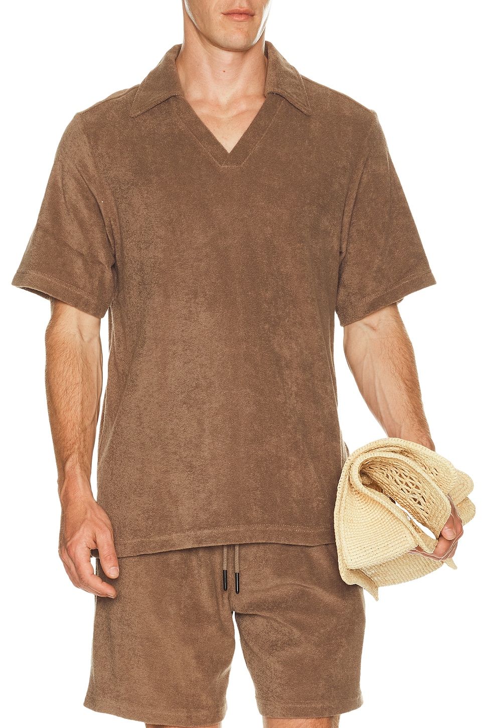 OAS Serif Polo in Brown