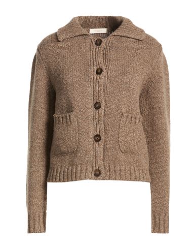 By Woman Cardigan Light brown Size 2 Alpaca wool, Virgin Wool