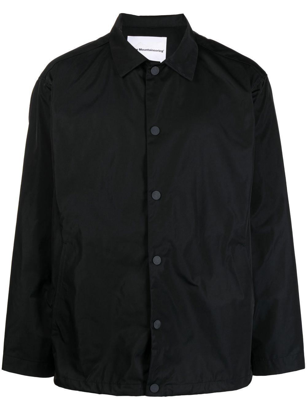 Buttoned classic-collar jacket - Blue