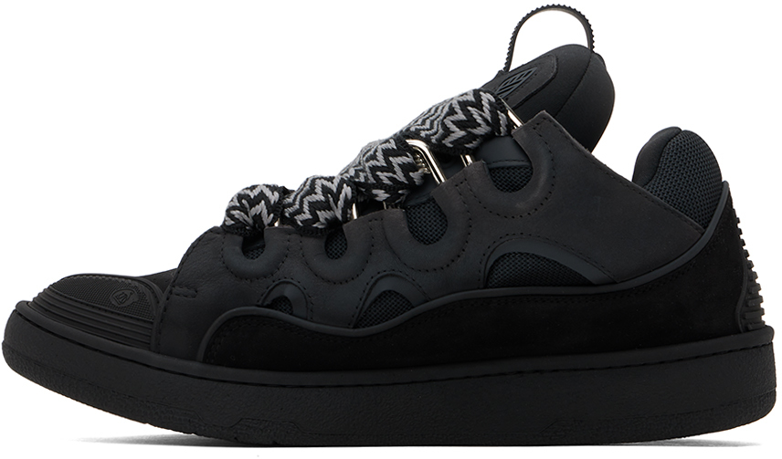 Lanvin SSENSE Exclusive Black Curb Sneakers