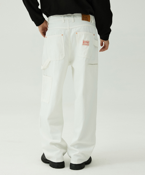 Parven 4405 Double Knee Carpenter Wide Fit Off-White Pants