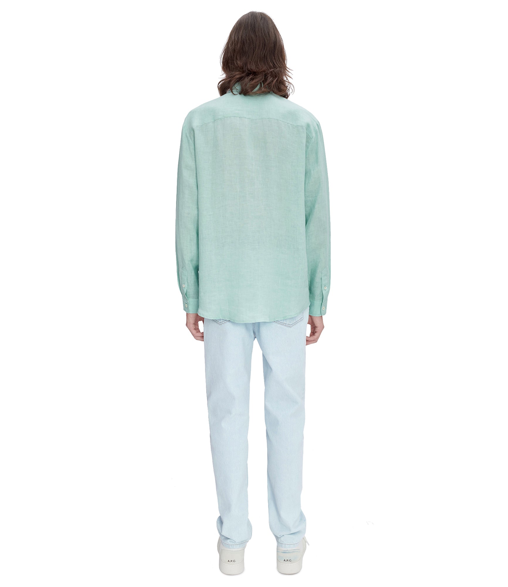 A. P.C. Cassel Logo shirt XS KAB - Pale green