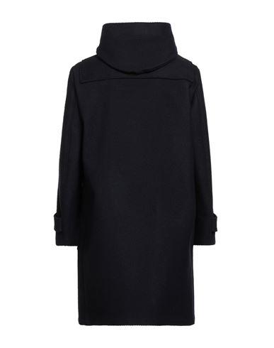 Man Coat Midnight blue Size 40 Wool, Cotton, Polyurethane, Elastane