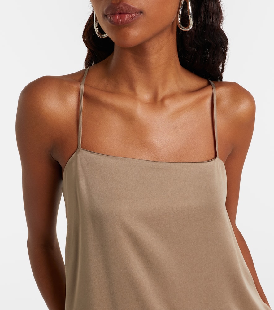 Melfi silk twill maxi dress