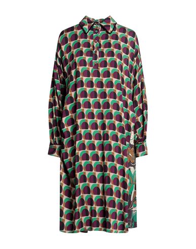 Woman Midi dress Green Size 6 Viscose