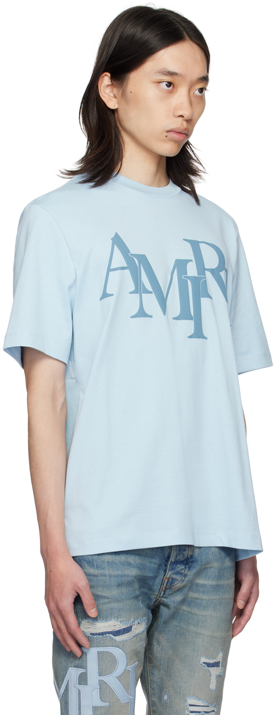 AMIRI Blue Amiri Staggered T-Shirt