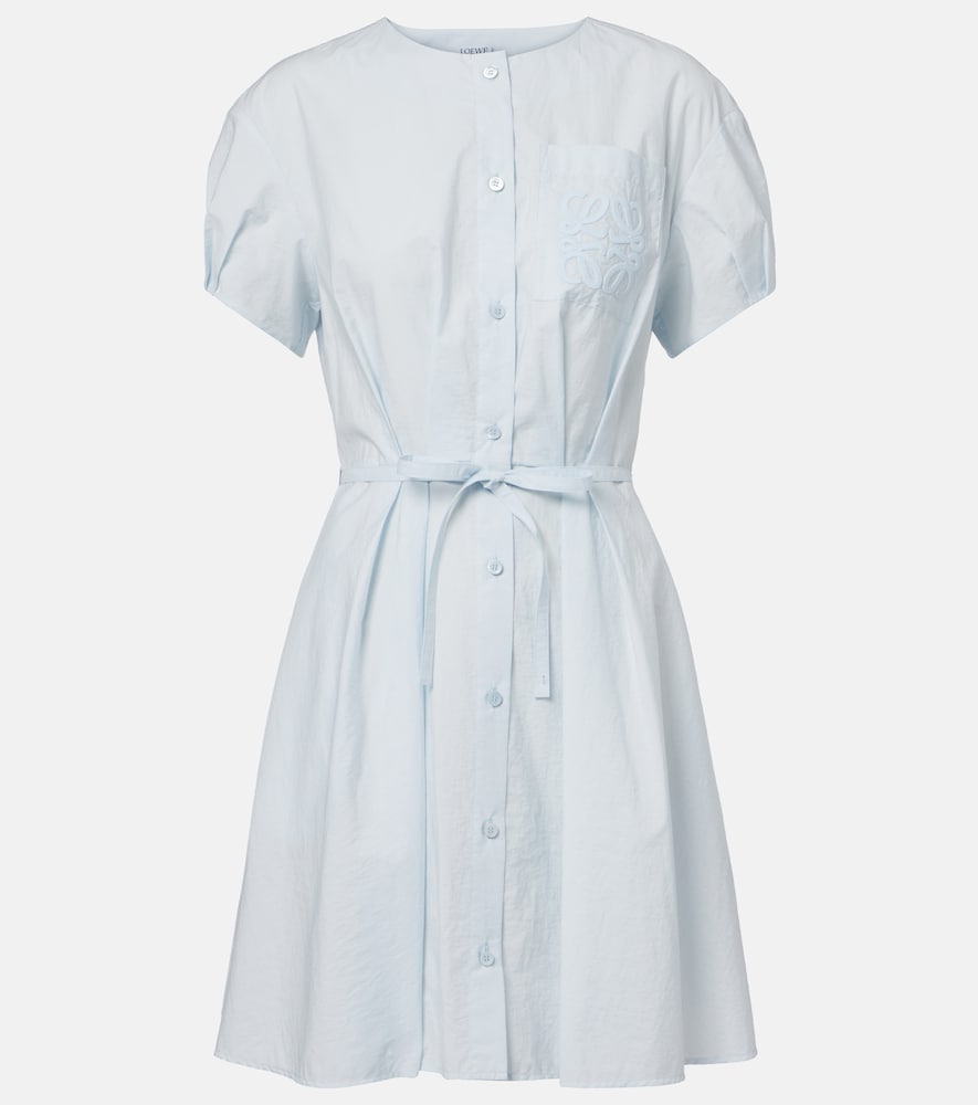 Paula's Ibiza Anagram cotton-blend shirt dress