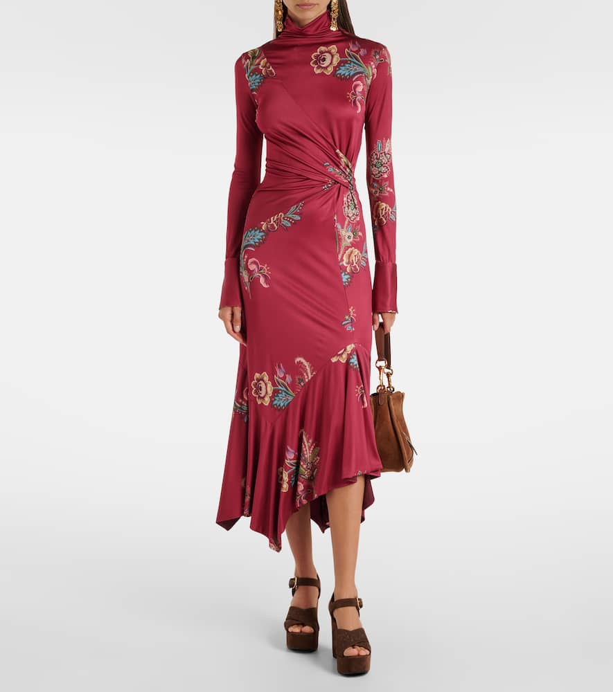 Printed midi dress