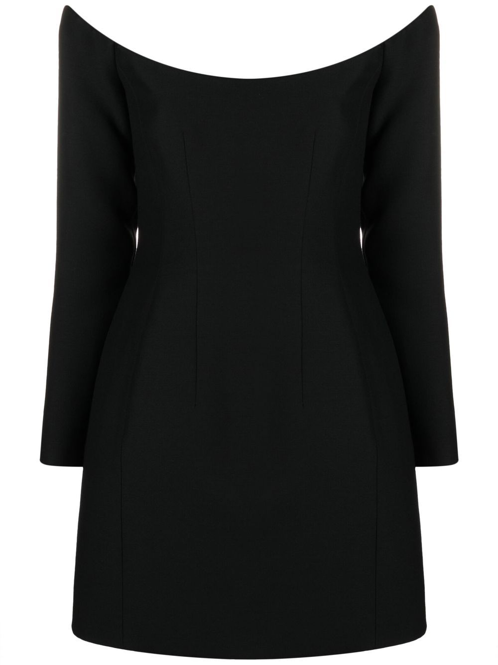 Off-shoulder minidress - Black