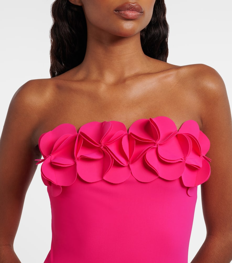 Tess floral-appliqué swimsuit