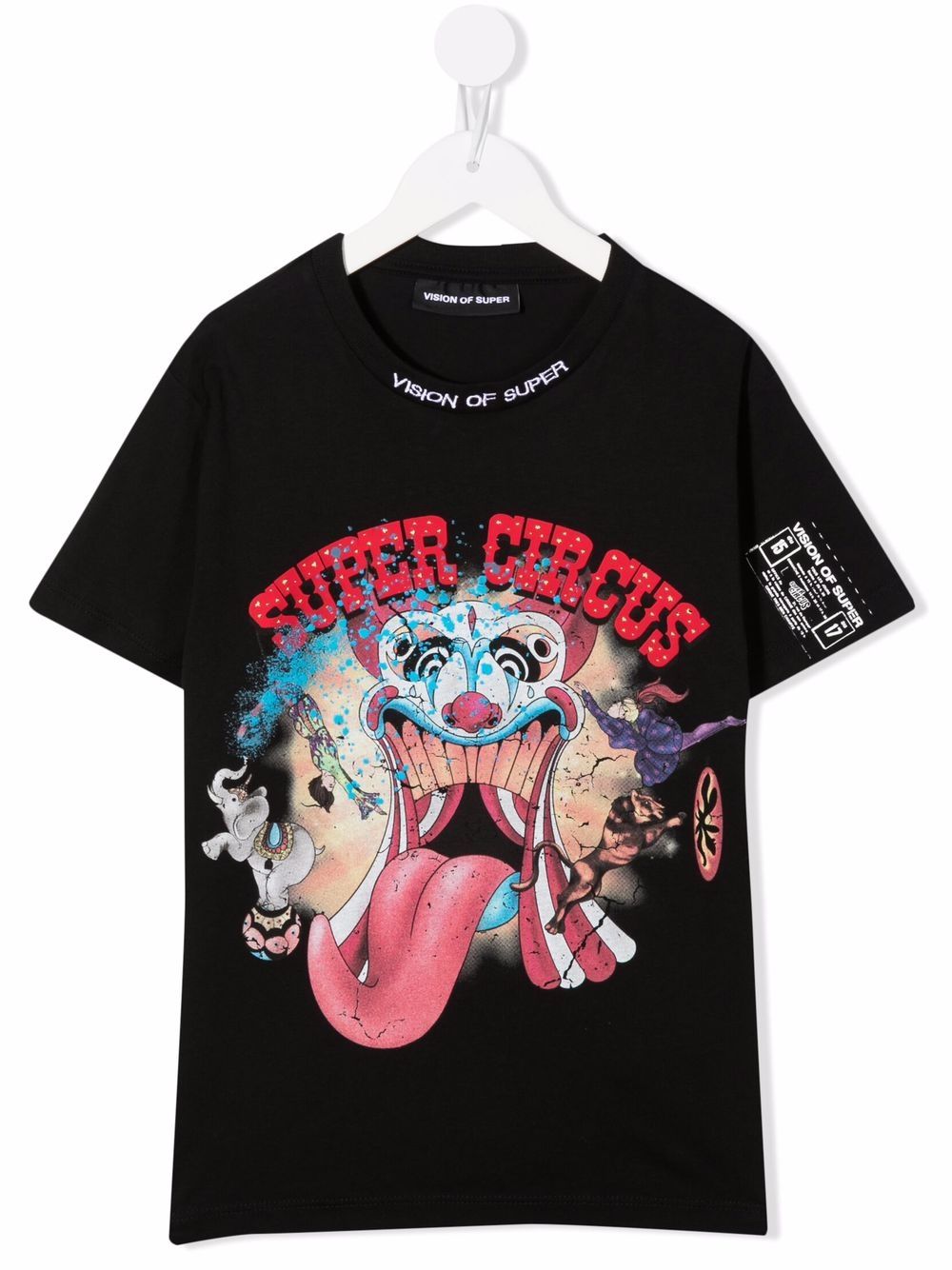 Super Circus-print short-sleeve T-shirt - Black