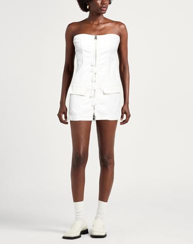 Woman Mini dress Off white Size 8 Cotton, Elastomultiester, Elastane