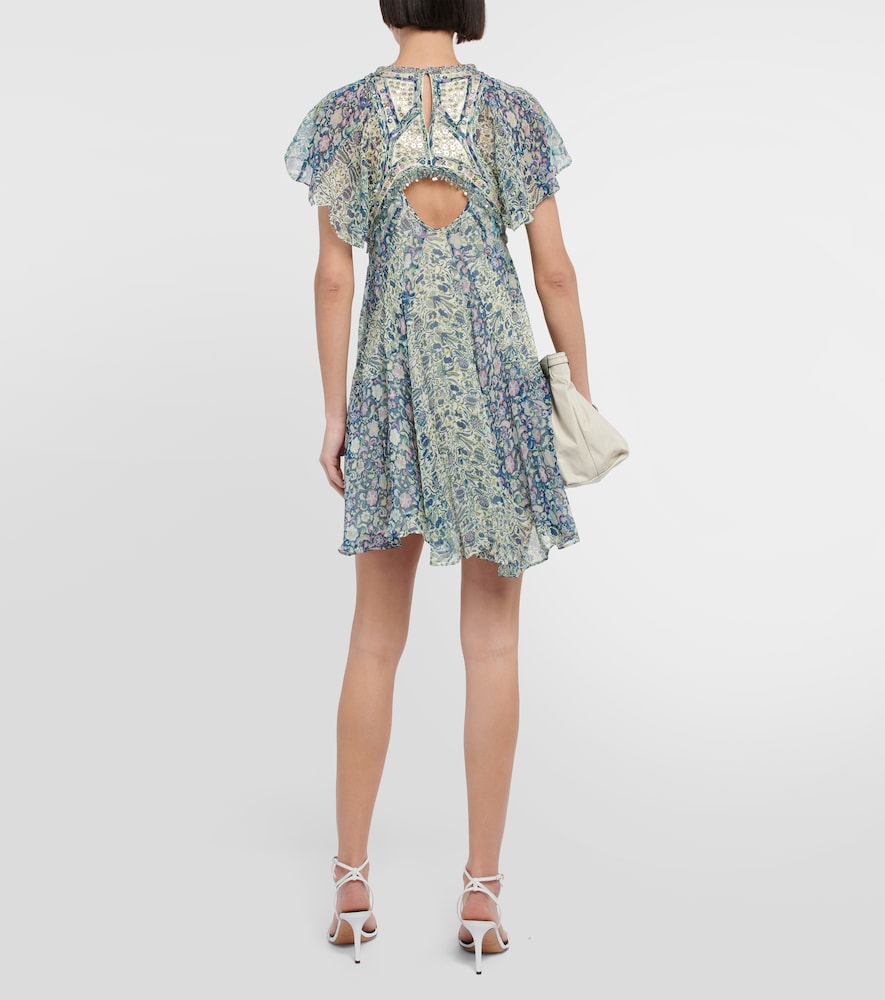 Isabel Marant Odile printed silk minidress