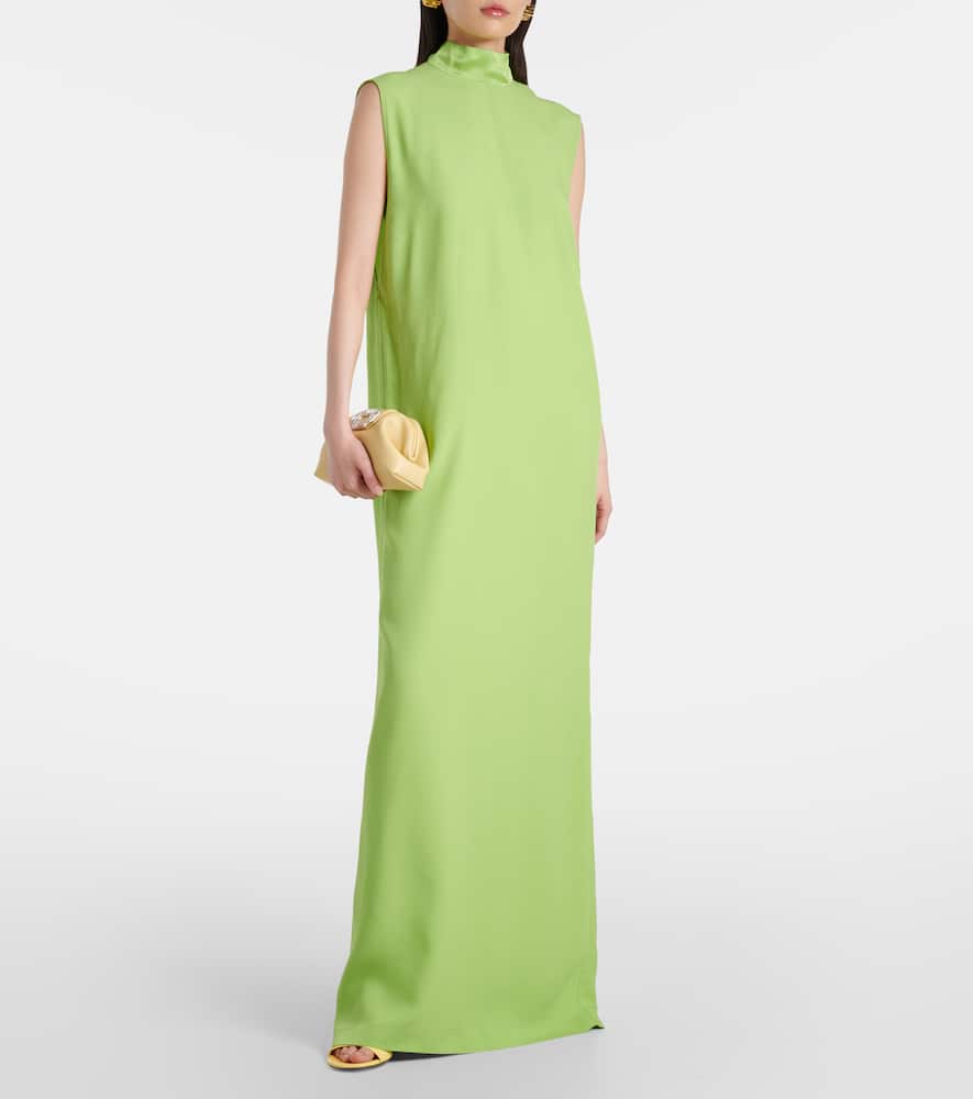 Miami crêpe cady maxi dress
