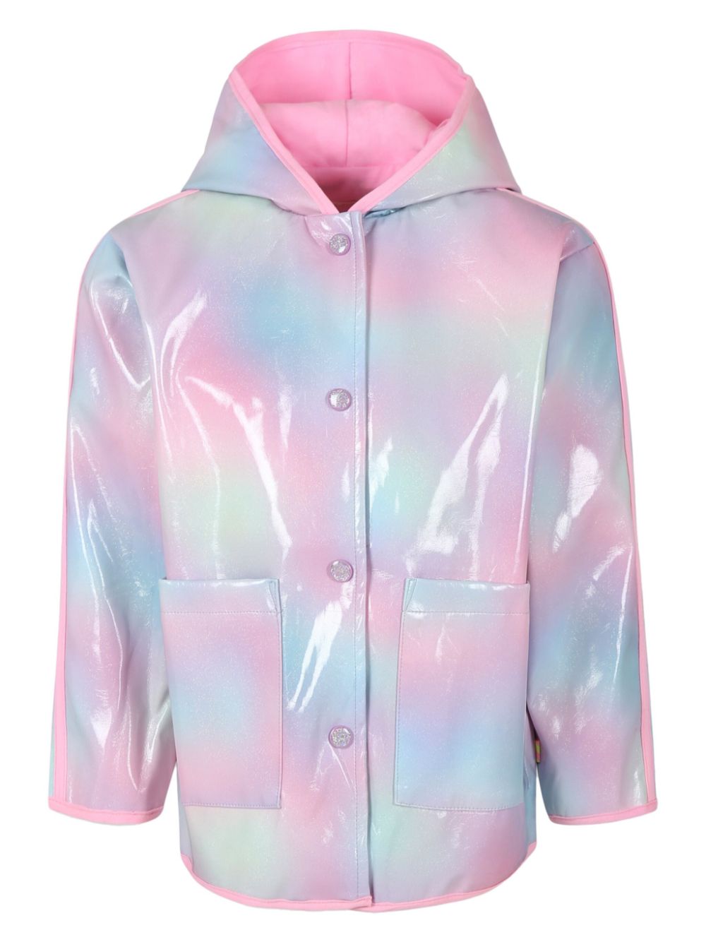 Watercolour-effect raincoat - Pink