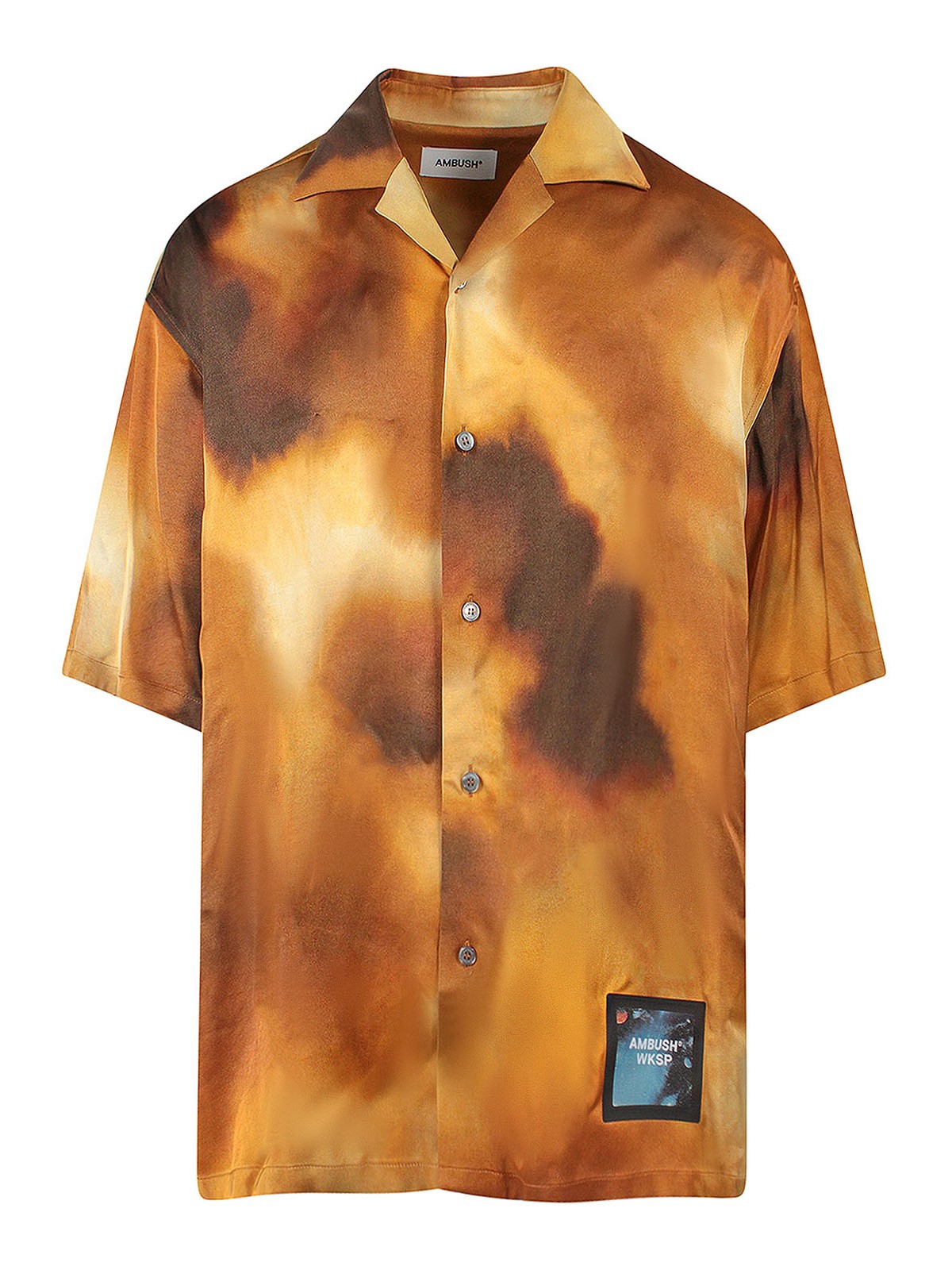 Oversize multicolor viscose shirt