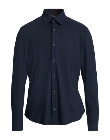 Man Shirt Midnight blue Size 15 ½ Polyamide, Elastane