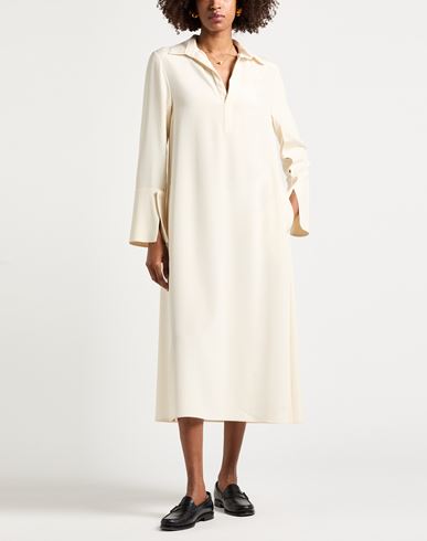 Woman Midi dress Ivory Size 4 Silk, Elastane