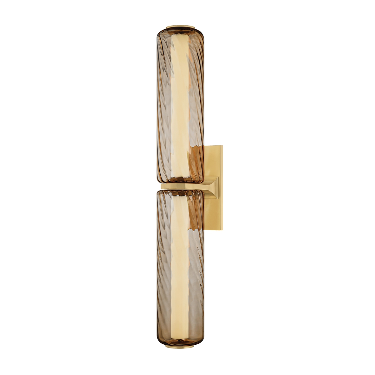 Vintage Brass LED Bathroom Vanity Light from the Tuscany Collection
