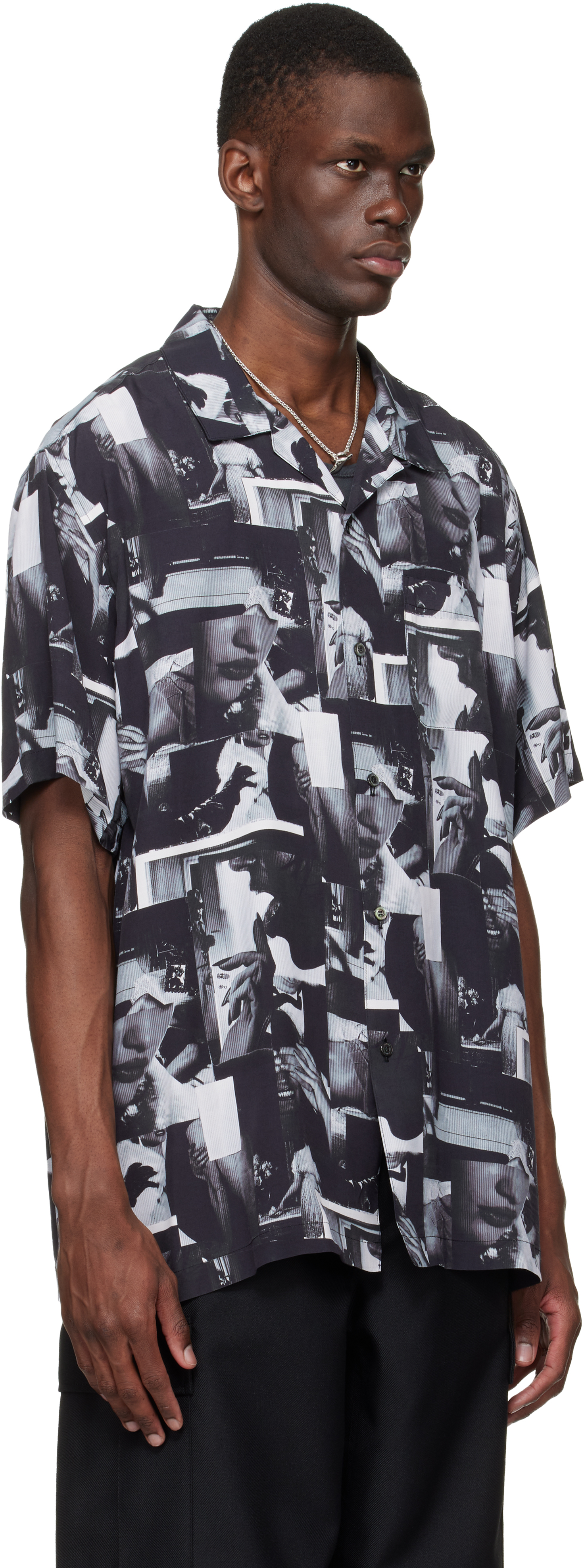Black Printed Still Shirt