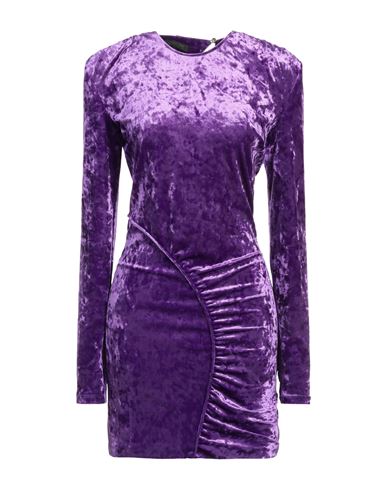 Woman Mini dress Purple Size 2 Polyester, Elastane