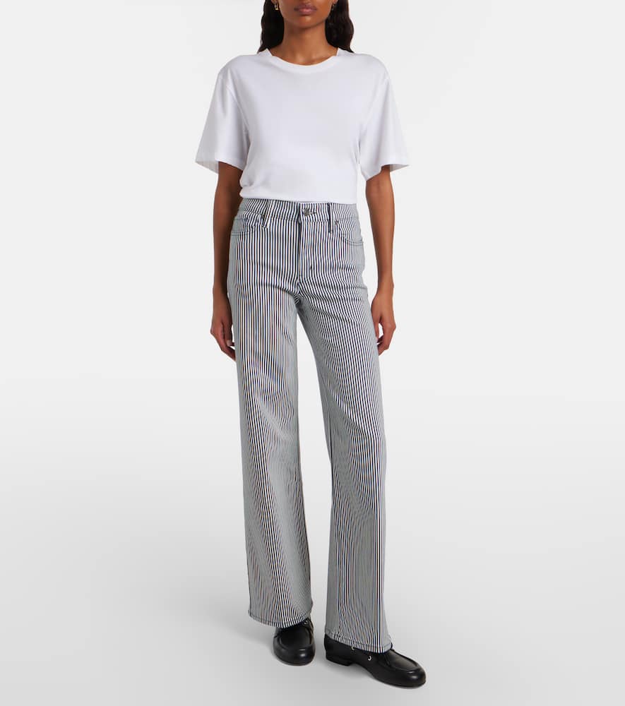 Le Slim Palazzo striped wide-leg pants