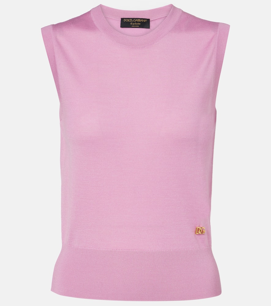 Cashmere and silk top