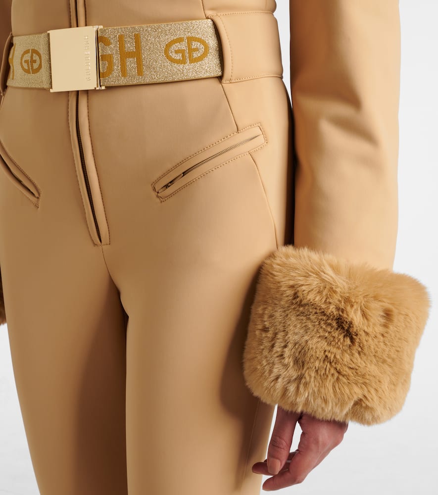 Vita faux fur-trimmed down ski jumpsuit