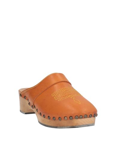 Woman Mules & Clogs Tan Size 7 Leather