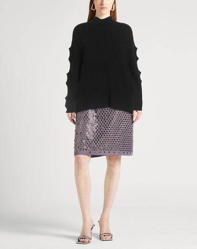 Woman Turtleneck Black Size XL Wool, Polyamide