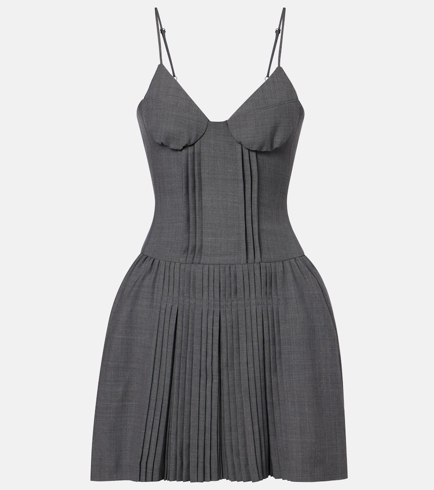 Pleated minidress