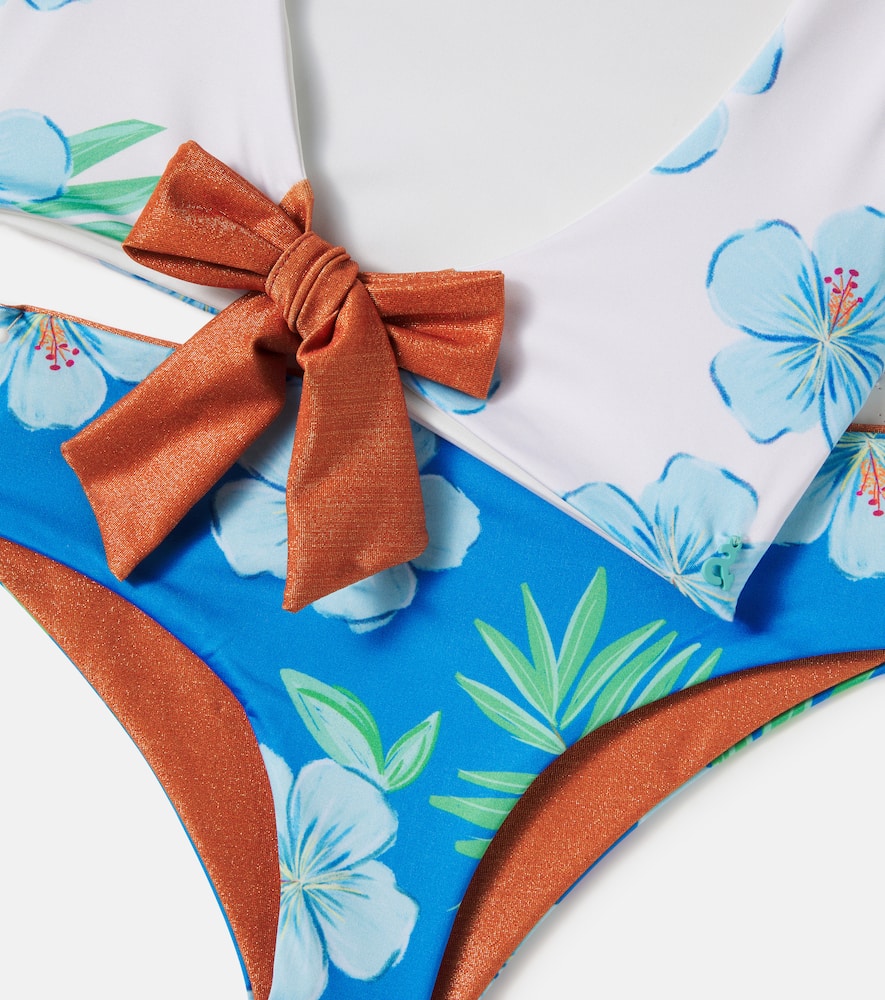 Dayana floral ruffled bikini